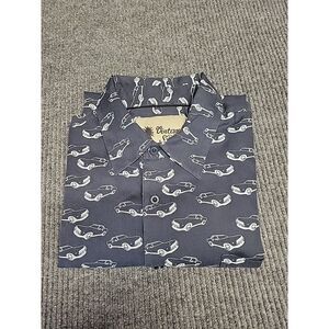 Mens Large Hawaiian‎ Tropical Short Sleeve Button Down Shirt Vintage Silk